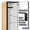Salsbury Industries Wardrobe Locker, 15" W, 18" D, 76" H, (1) Wide, (2) Openings, Maple 22168MAP